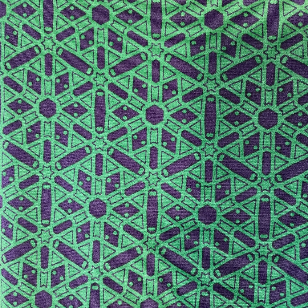 41 Hawthorn Tristana Faux-Wrap Dress Green Geometric Print - Picture 3 of 7